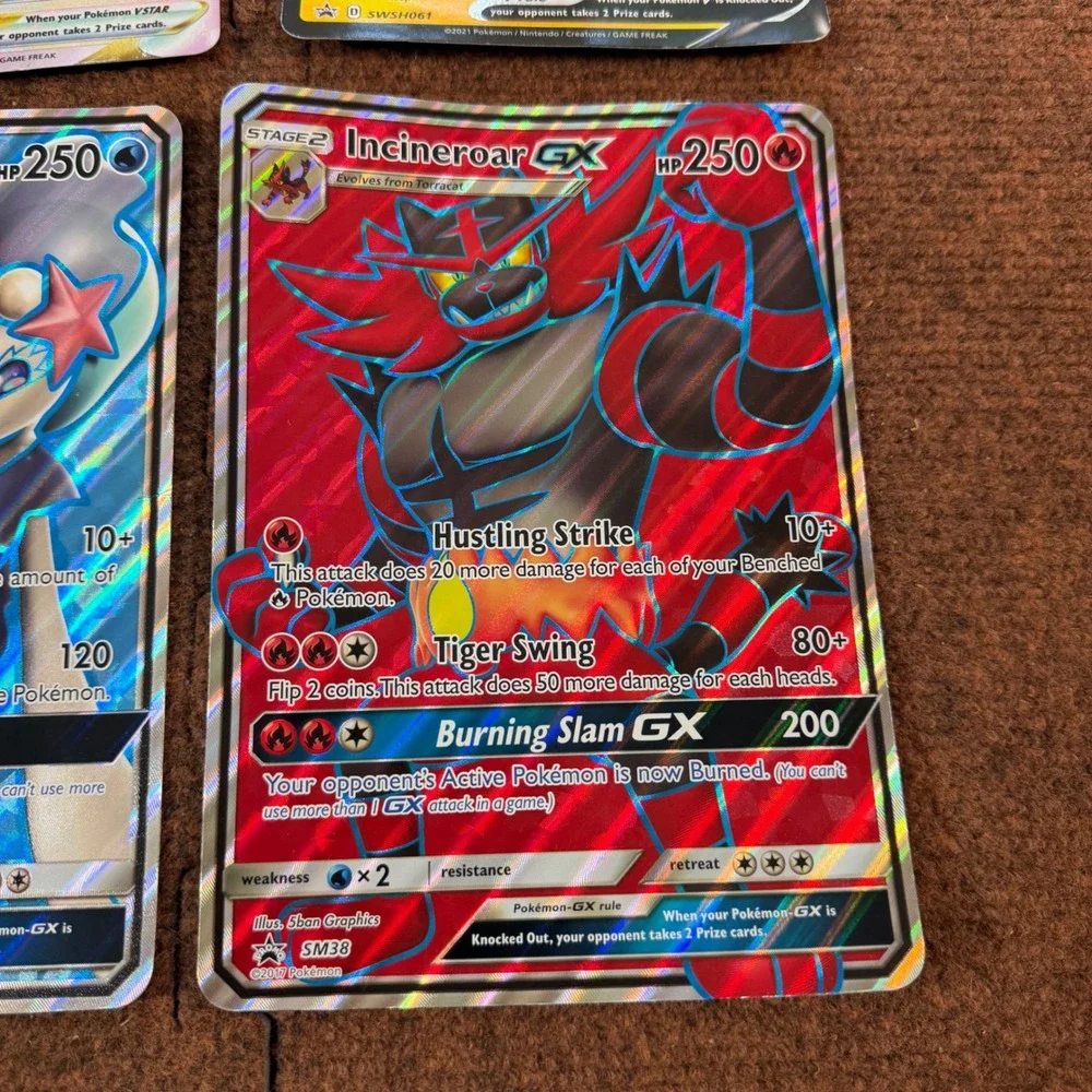 Pokemon Jumbo Cards Lot Arceus VSTAR Pikachu V Primarina GX Incineroar GX 4pc